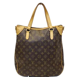 LOUIS VUITTON Odeon GM Monogram Canvas Shoulder Bag Brown