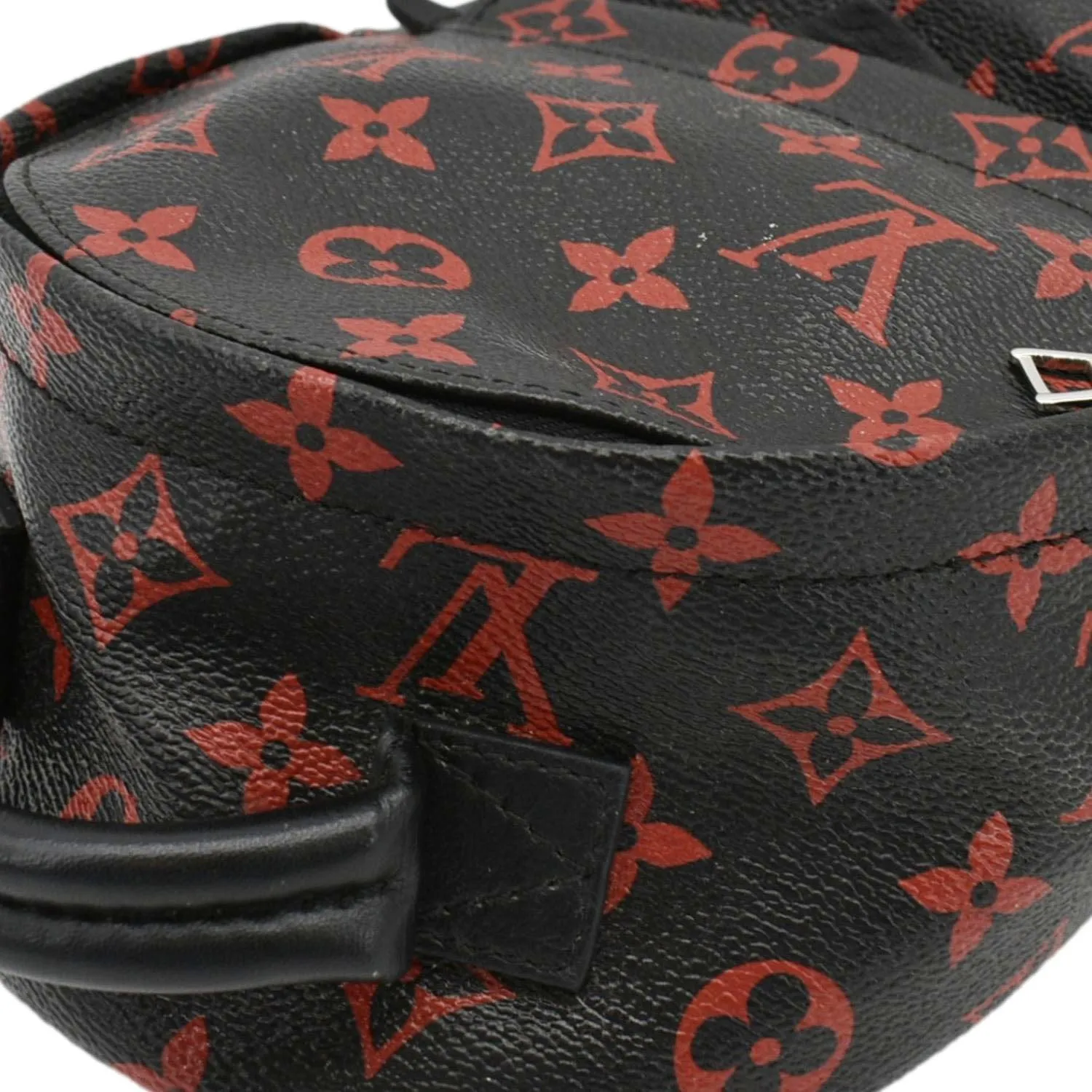 LOUIS VUITTON Palm Springs Infrarouge Mini Monogram Canvas Backpack Bag Black