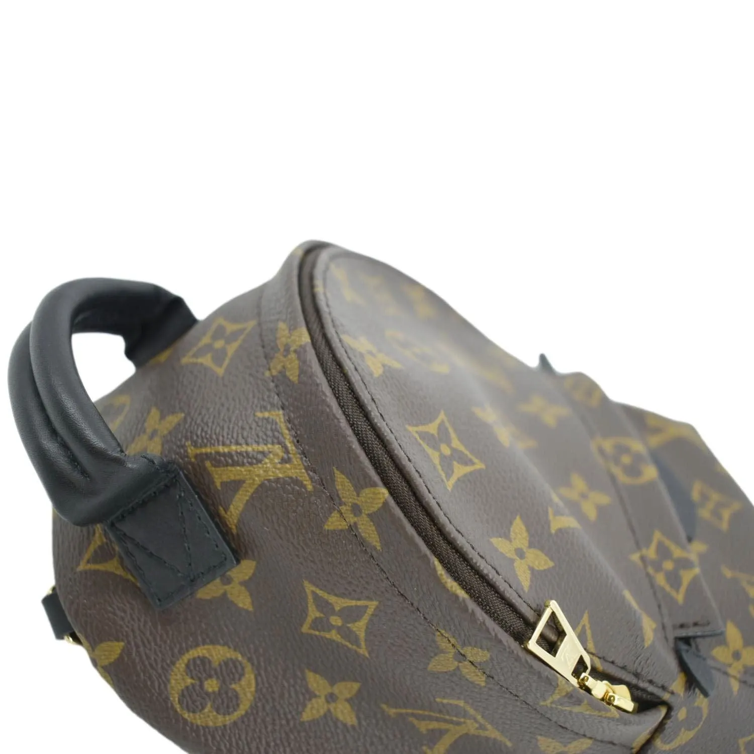 LOUIS VUITTON Palm Springs Mini Monogram Canvas Backpack Brown