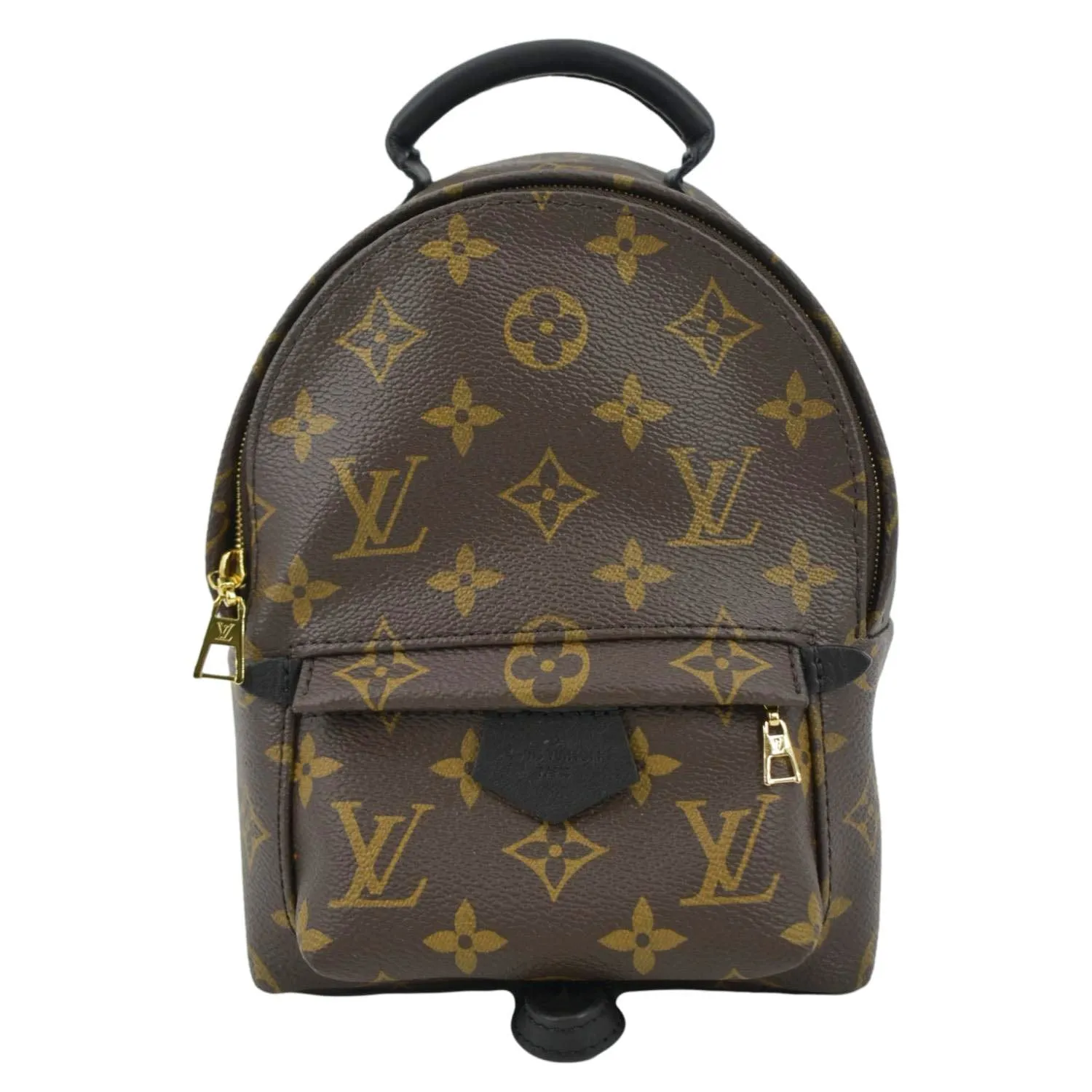 LOUIS VUITTON Palm Springs Mini Monogram Canvas Backpack Brown