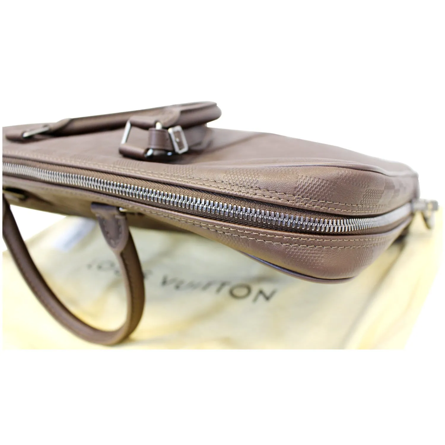 LOUIS VUITTON Porte-Documents Voyage Damier Infini Leather Briefcase Bag