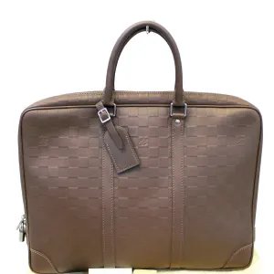 LOUIS VUITTON Porte-Documents Voyage Damier Infini Leather Briefcase Bag