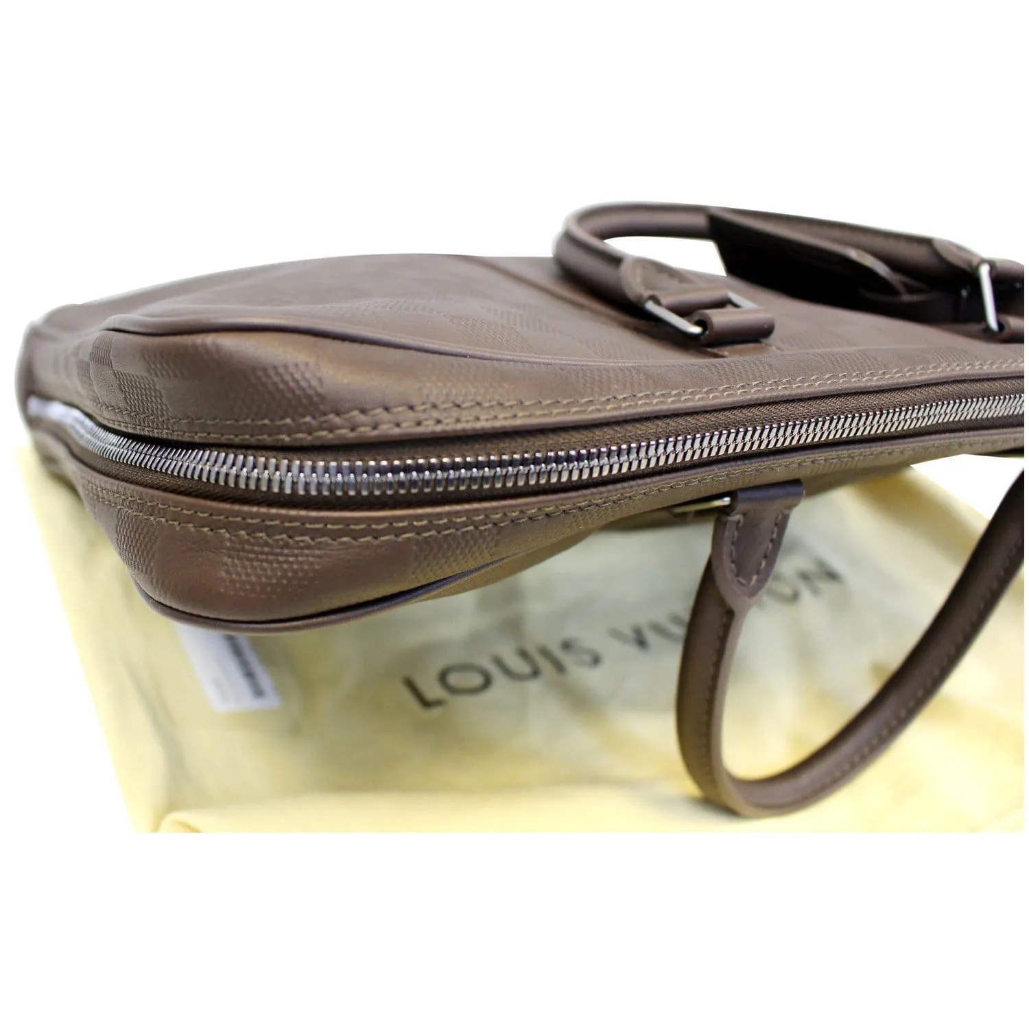 LOUIS VUITTON Porte-Documents Voyage Damier Infini Leather Briefcase Bag