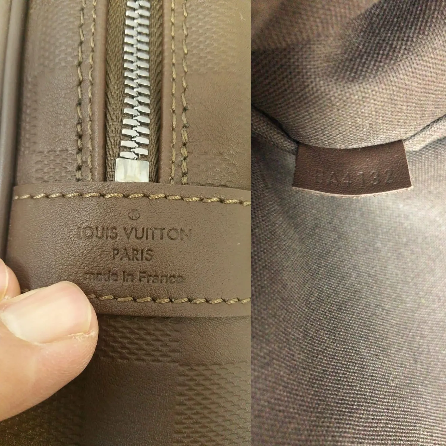 LOUIS VUITTON Porte-Documents Voyage Damier Infini Leather Briefcase Bag