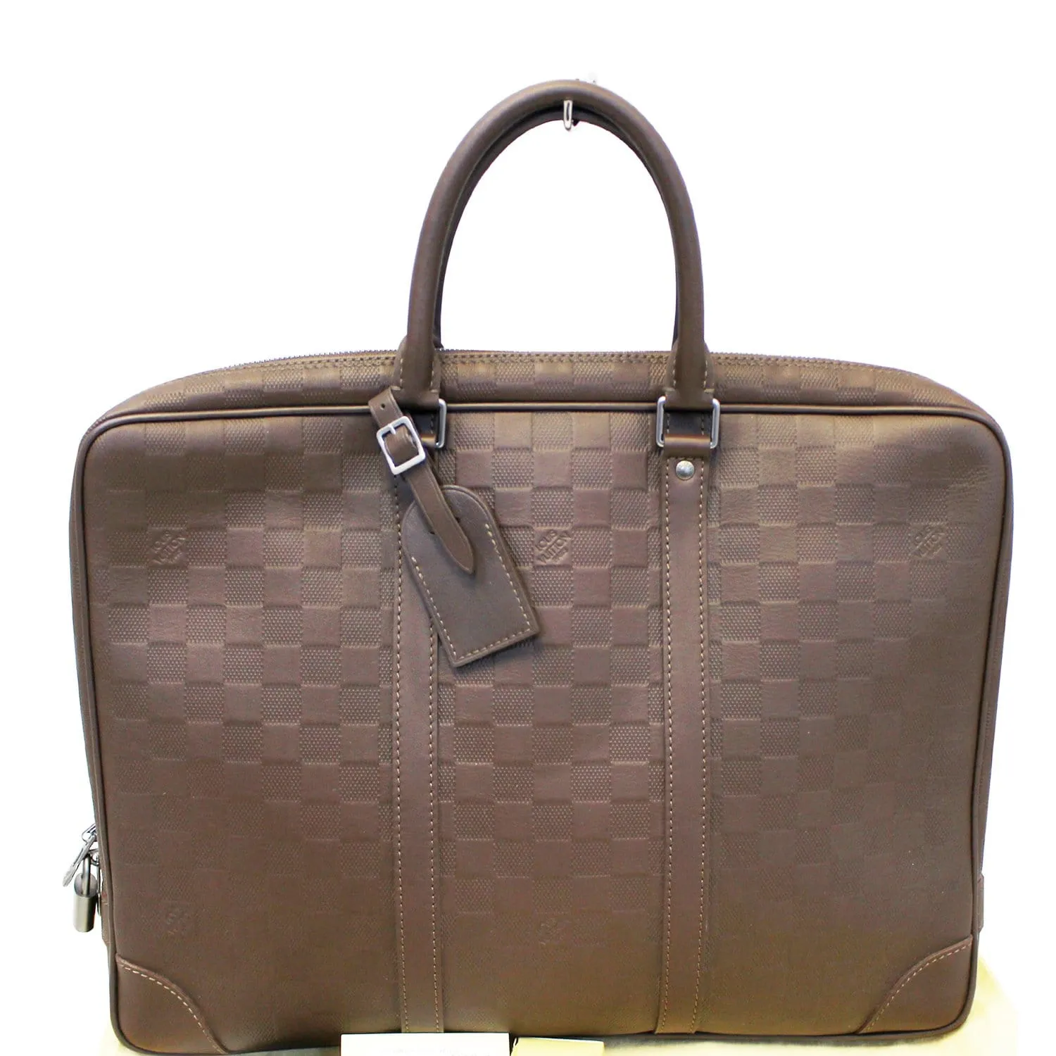 LOUIS VUITTON Porte-Documents Voyage Damier Infini Leather Briefcase Bag