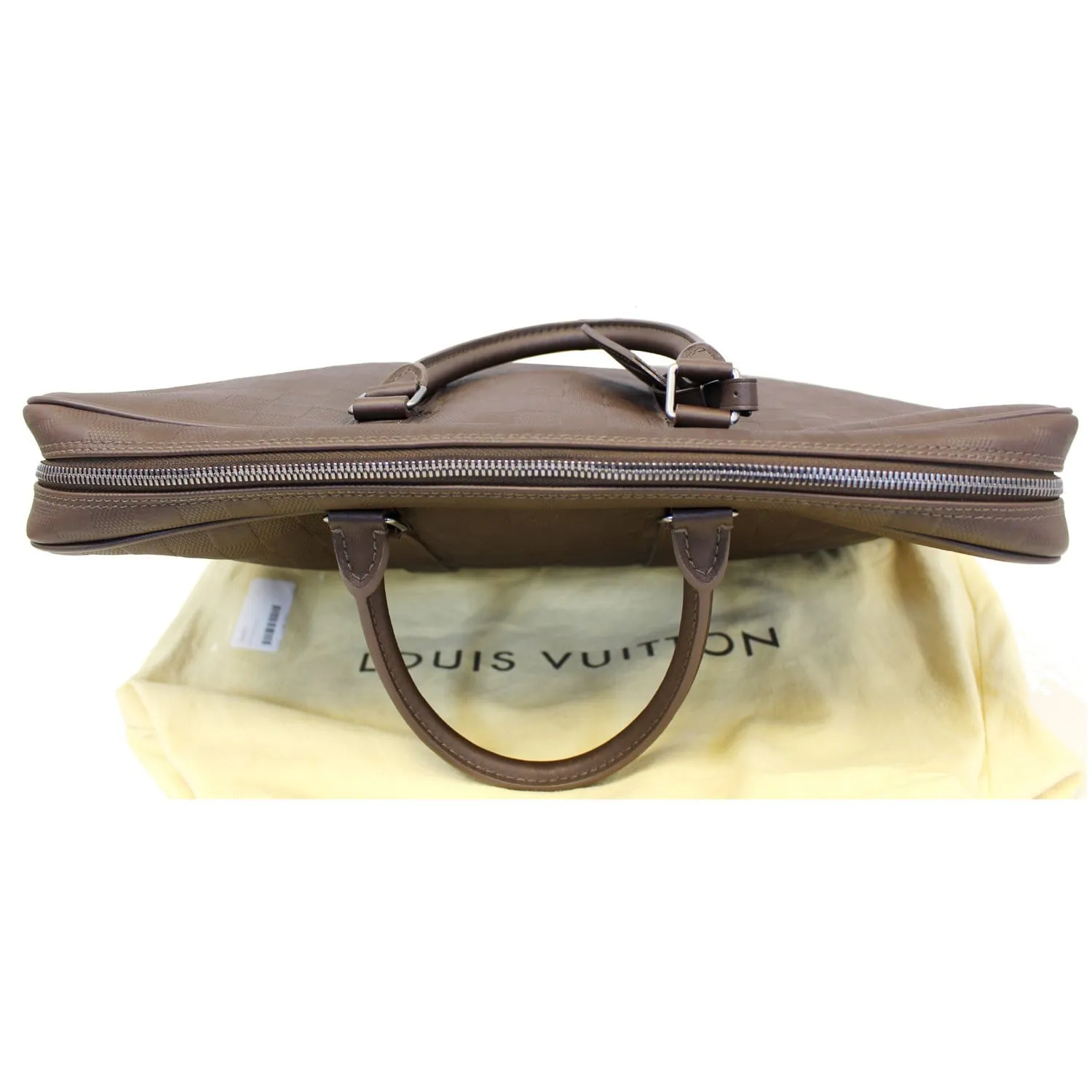 LOUIS VUITTON Porte-Documents Voyage Damier Infini Leather Briefcase Bag