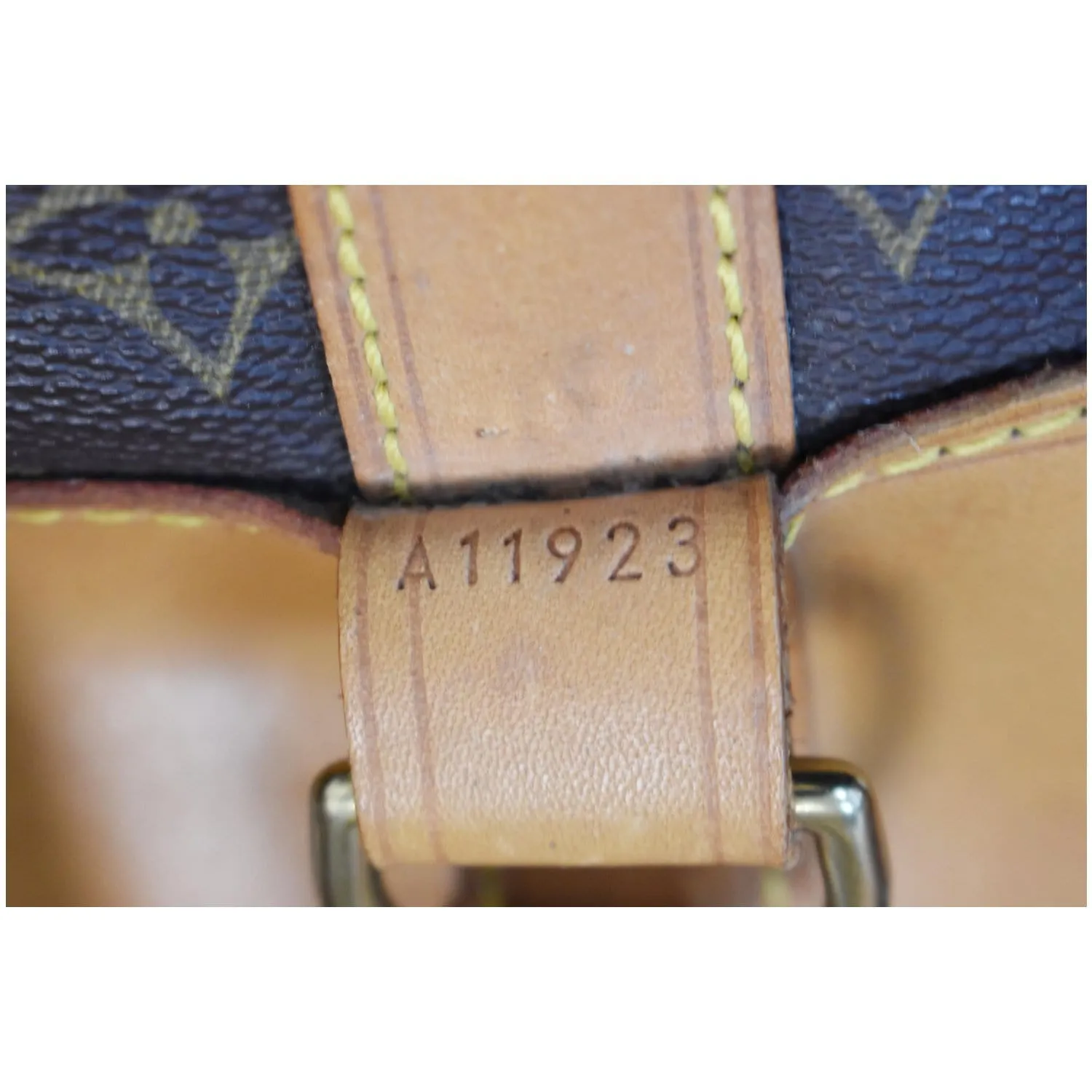 LOUIS VUITTON Randonnee GM Monogram Canvas Backpack Bag Brown