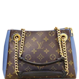 LOUIS VUITTON Surene BB Monogram Canvas Shoulder Bag Bleu Jean