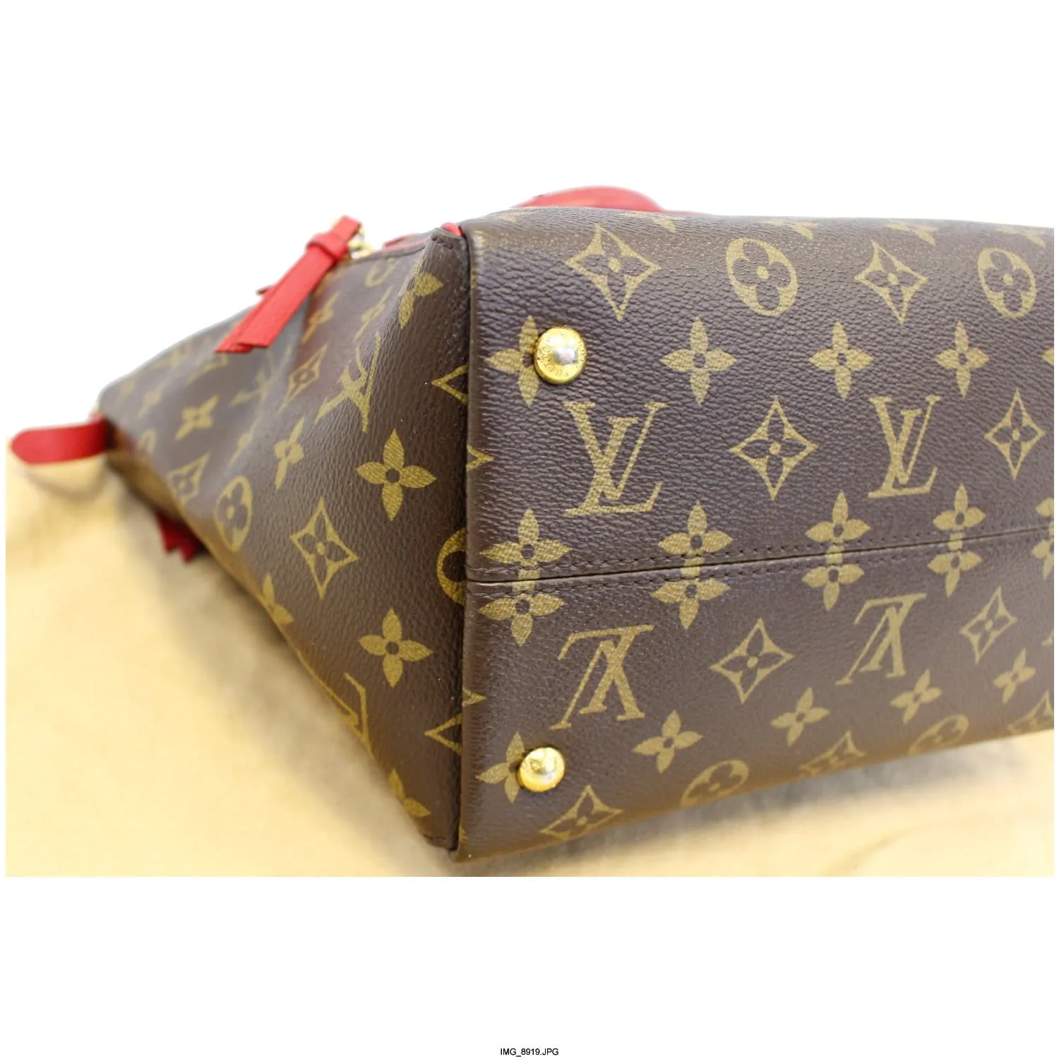 LOUIS VUITTON Tournelle PM Monogram Canvas Shoulder Handbag Cerise - 25% OFF