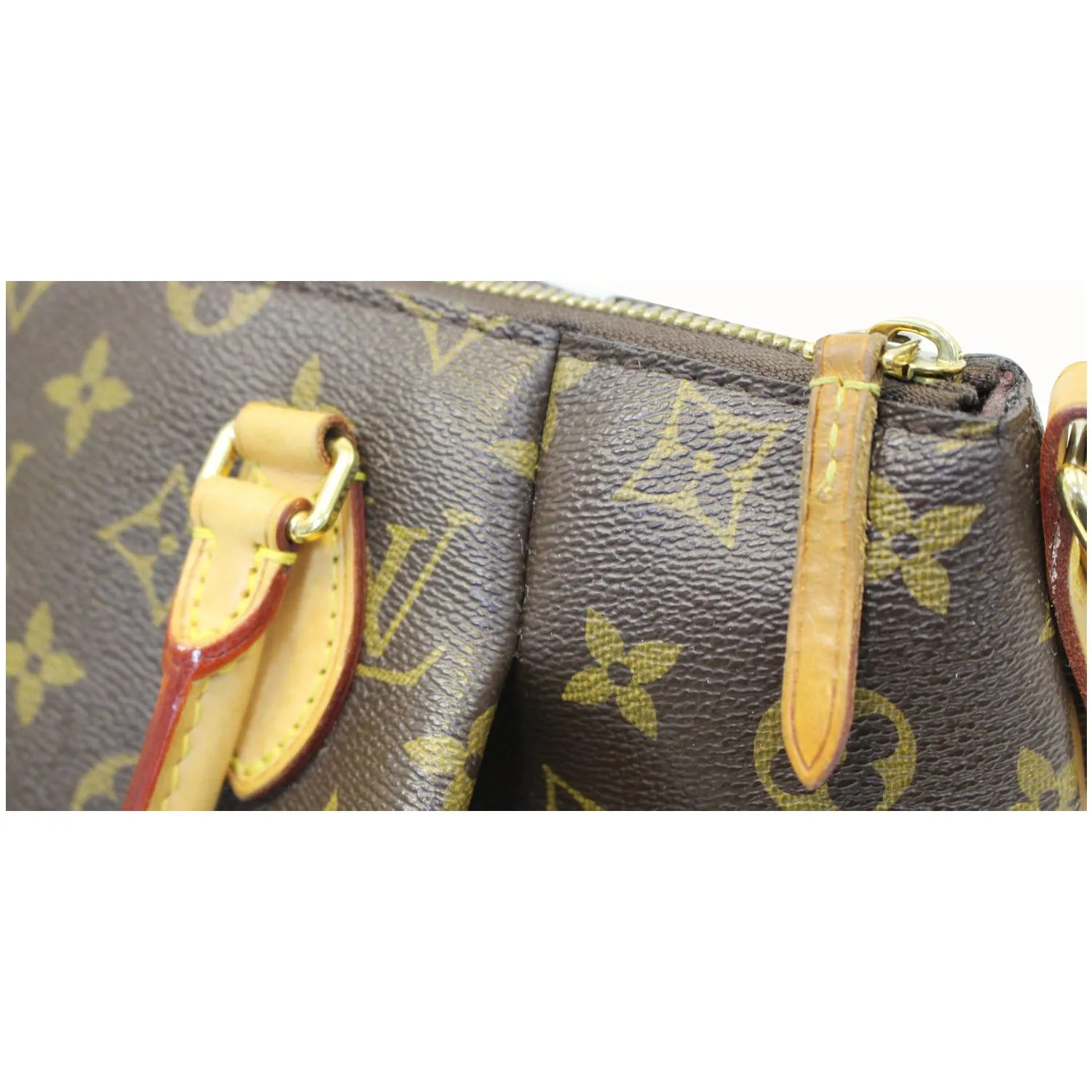 LOUIS VUITTON Turenne PM Monogram Canvas Shoulder Bag Brown