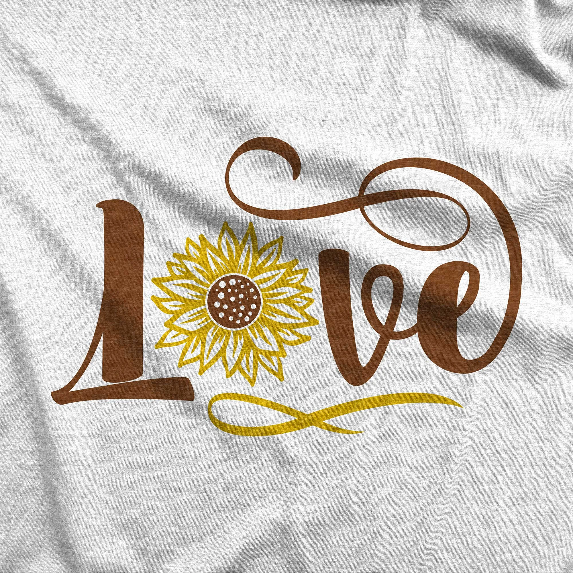 Love Sunflower - Women's Triblend Racerback Tank