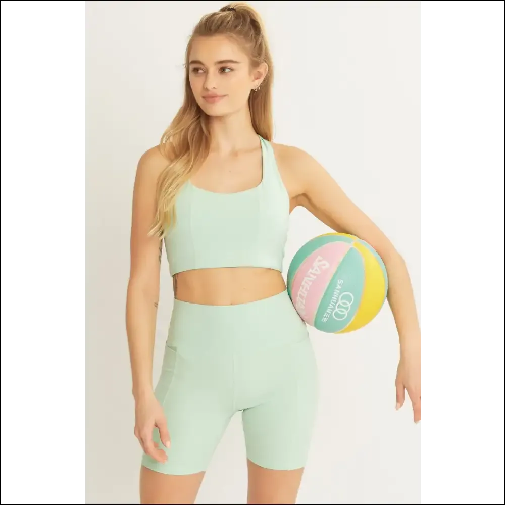 Love Tree High Waist Active Shorts - Trendy & Chic