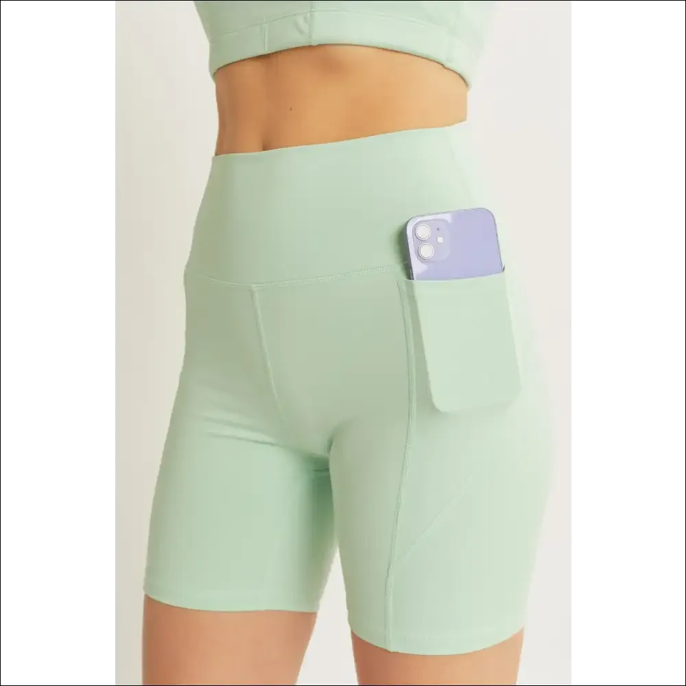 Love Tree High Waist Active Shorts - Trendy & Chic