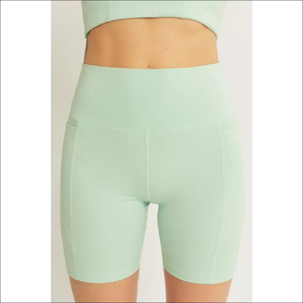 Love Tree High Waist Active Shorts - Trendy & Chic
