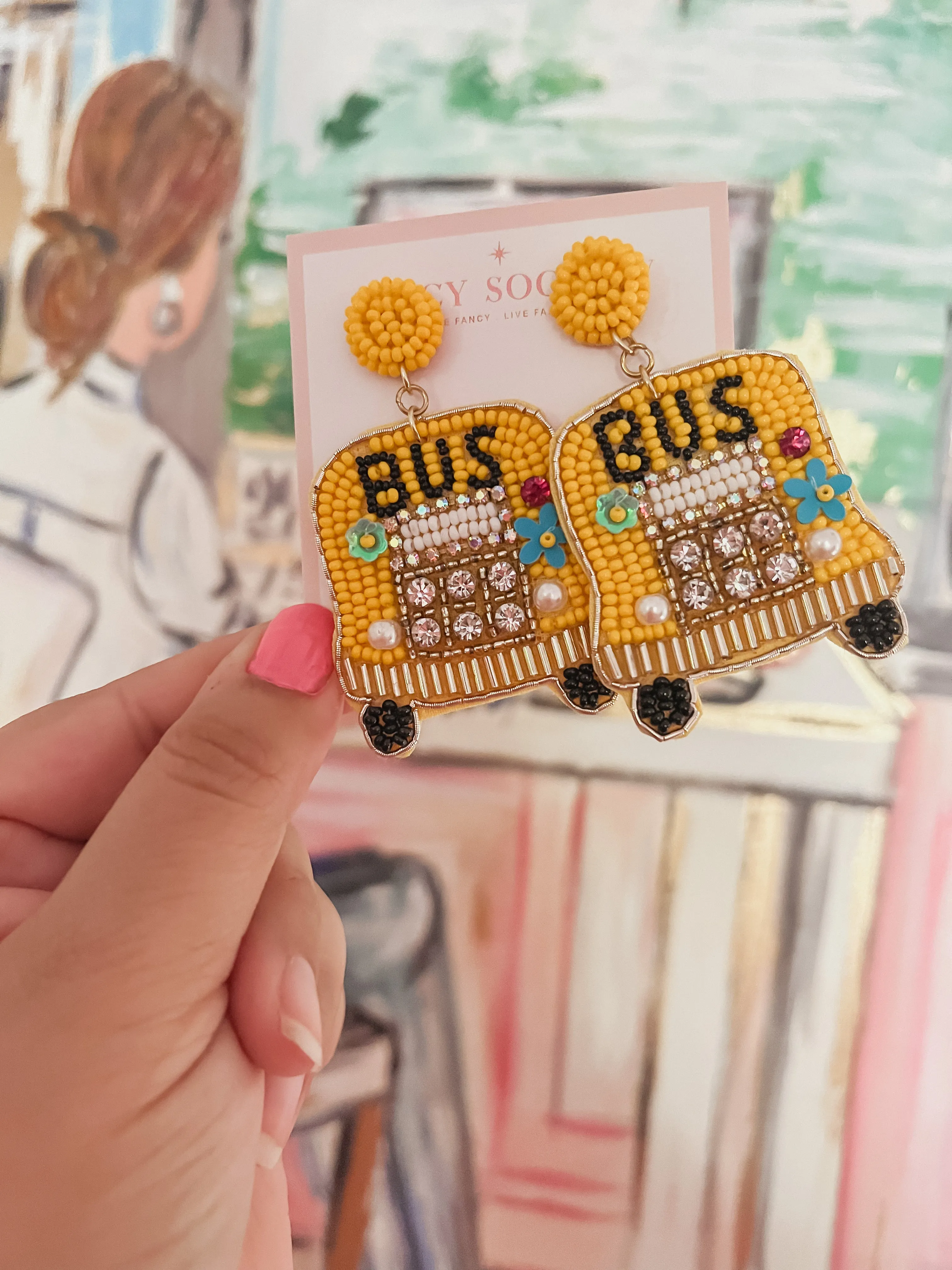 Magic School Bus Earrings