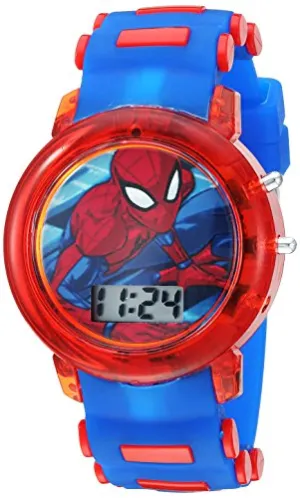 Marvel Boys Quartz Watch (Blue/Plastic Strap)