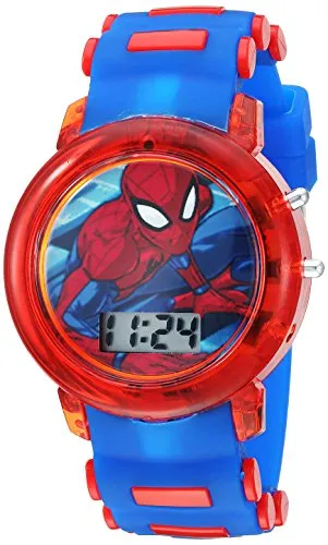Marvel Boys Quartz Watch (Blue/Plastic Strap)