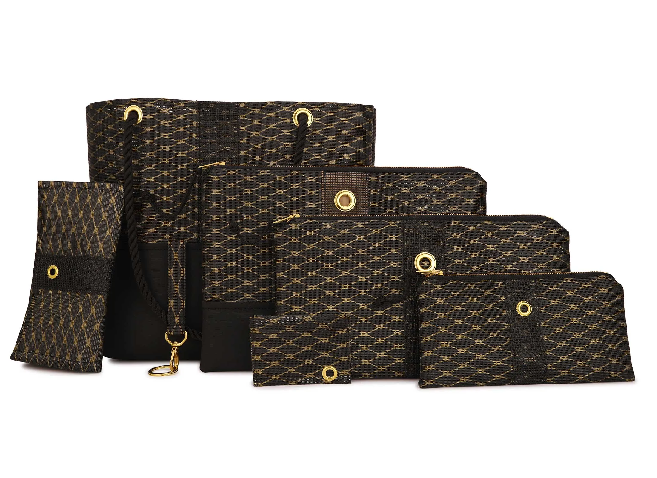 Metallic Gold & Black Mini-Clutch