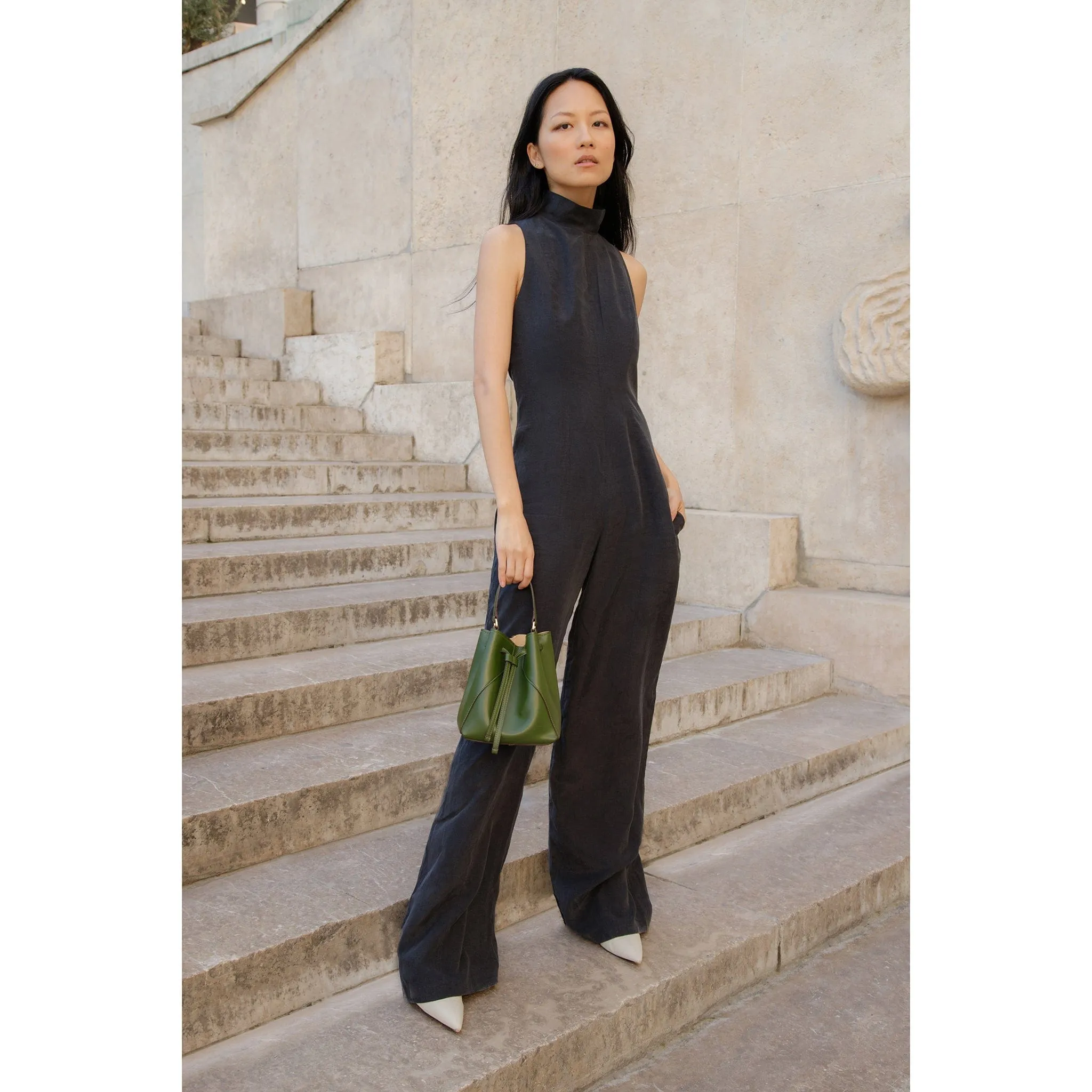 Mia Desserto® Cactus Leather Vegan Bucket Bag | Green