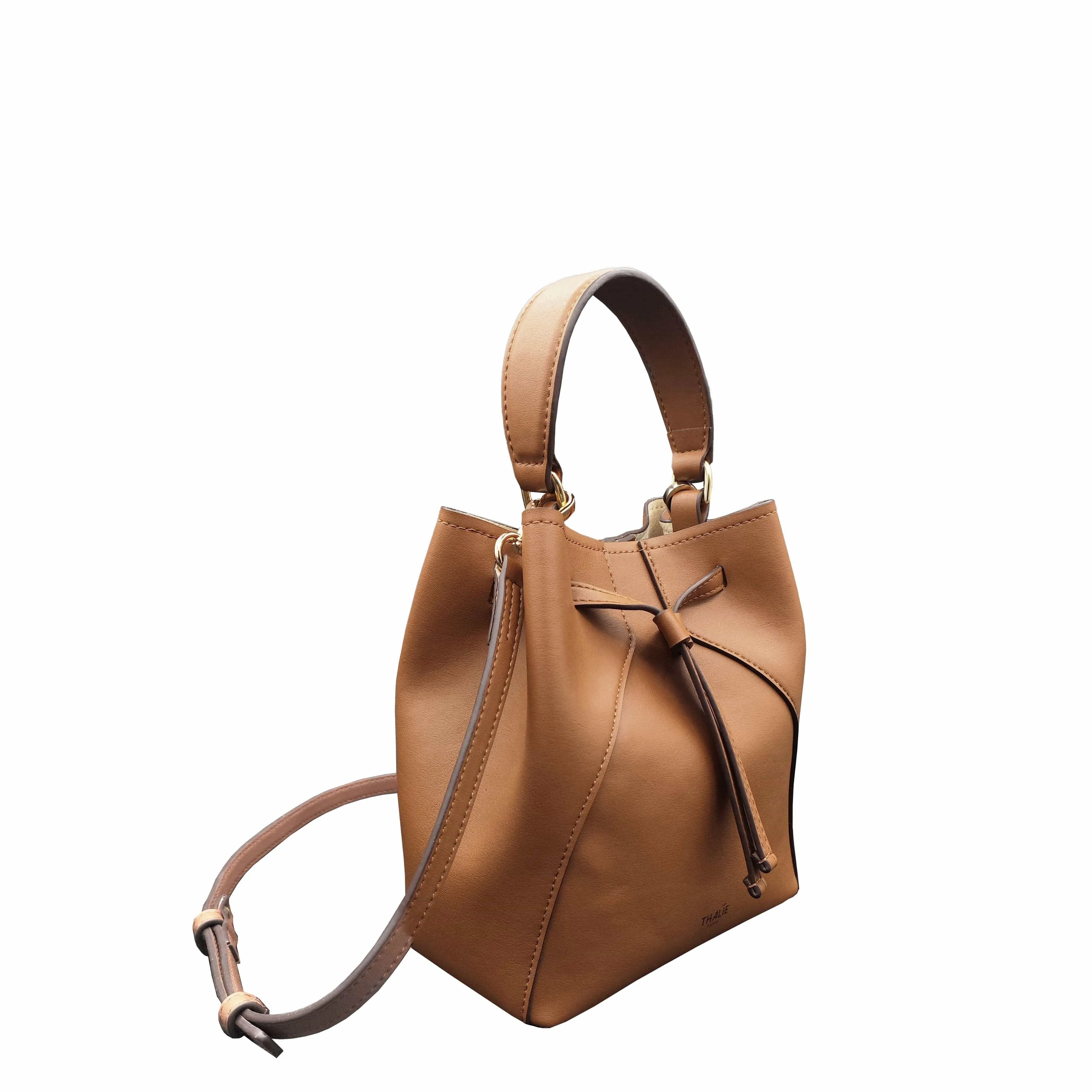 Mia Desserto® Cactus Leather Vegan Bucket Bag | Tan
