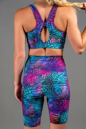 Mid Waist Long Shorts - Viper