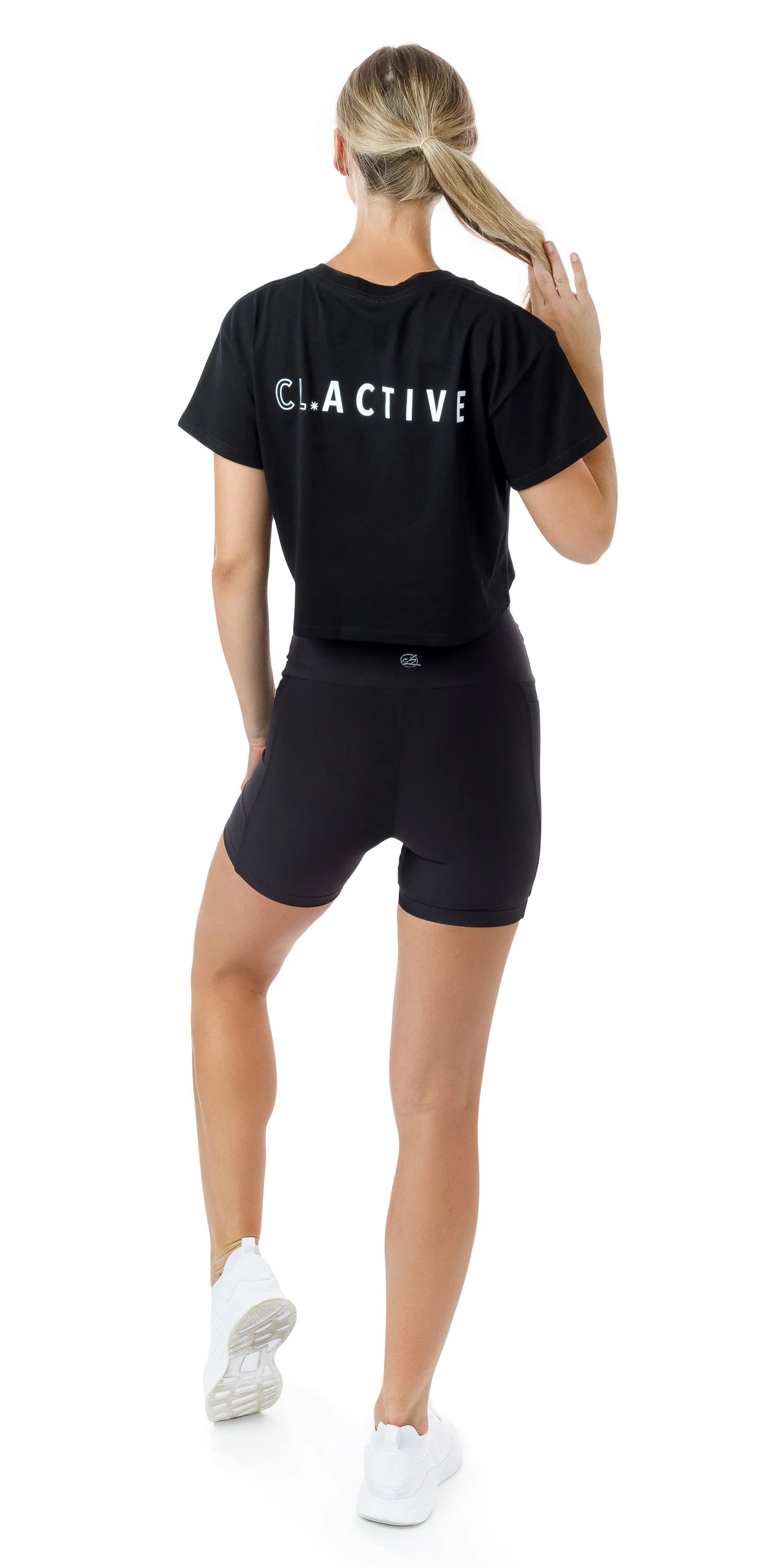 Midnight CL Active Crop Tee