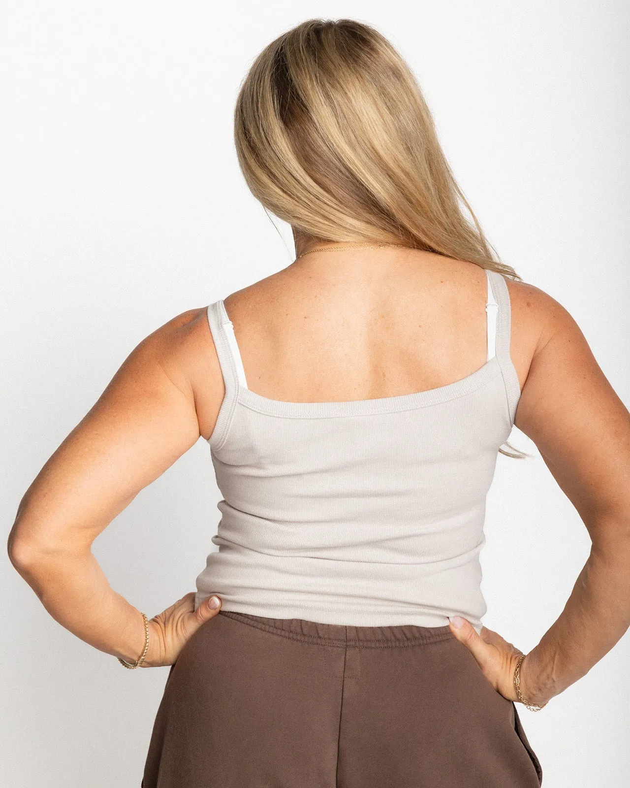 Milkstain x Lisa WIlson Mini Ribbed Tank-Final Sale