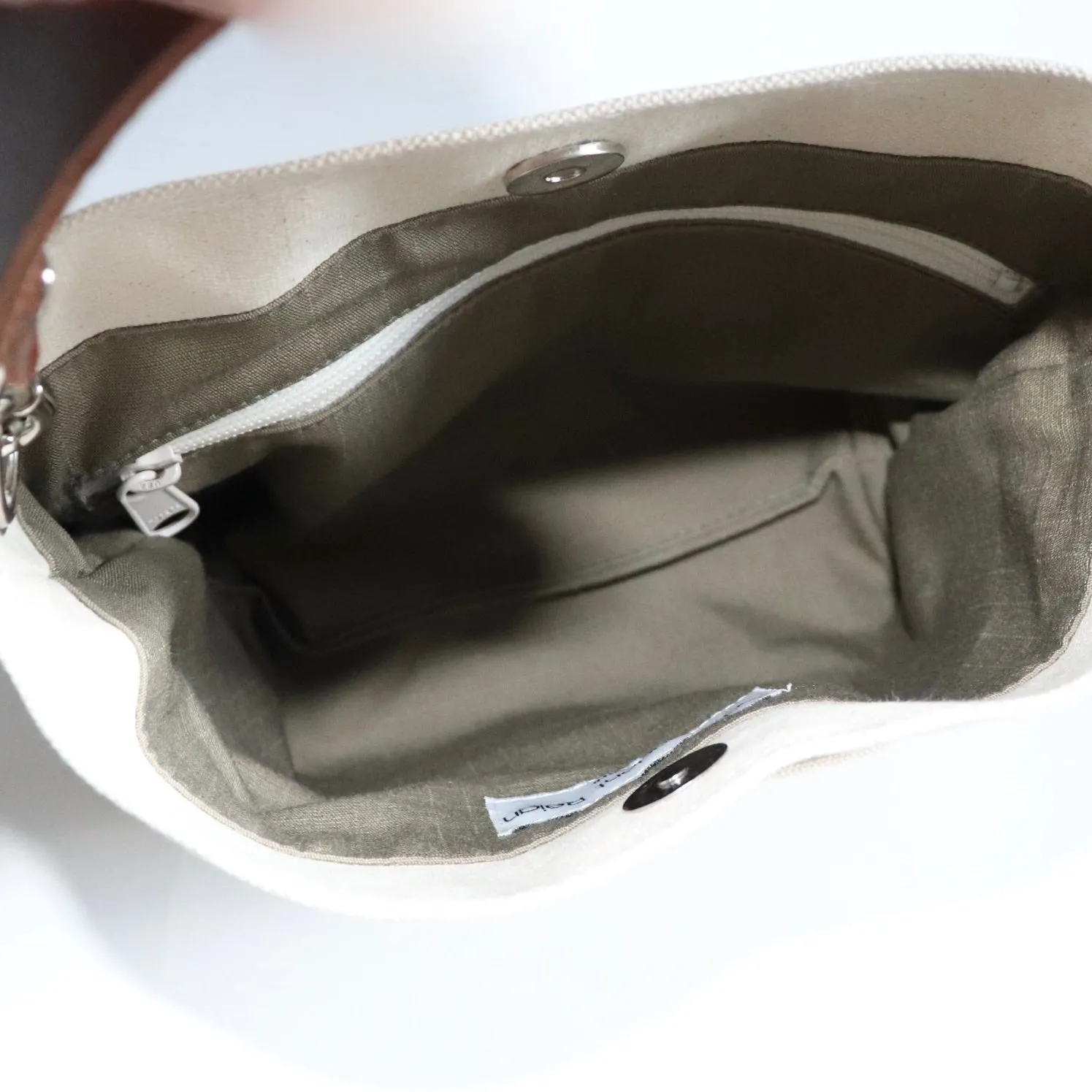 Mini Bag in Natural Canvas