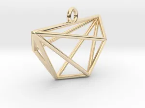 Minimalist Cyclic Polytope Necklace (Metal)