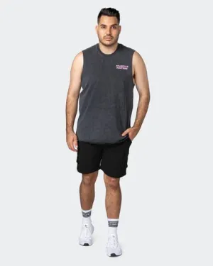 MN Graffiti Heavy Vintage Tank - Washed Black