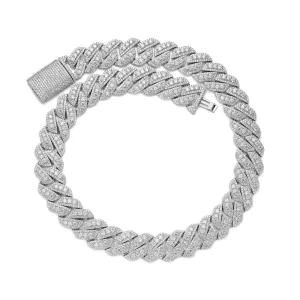 Moissanite Cuban Bracelet Icy 10mm 925 Sterling Silver Custom Jewelry