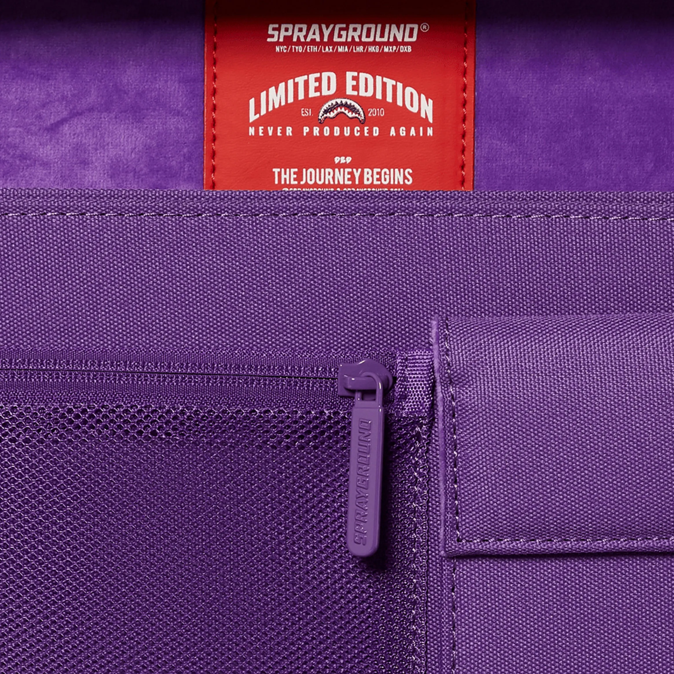 Money Band Briefcase Mens Bag (Purple/Blue)