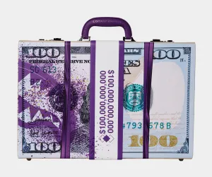 Money Band Briefcase Mens Bag (Purple/Blue)