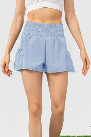 Move Along Elastic Waist Activewear Shorts