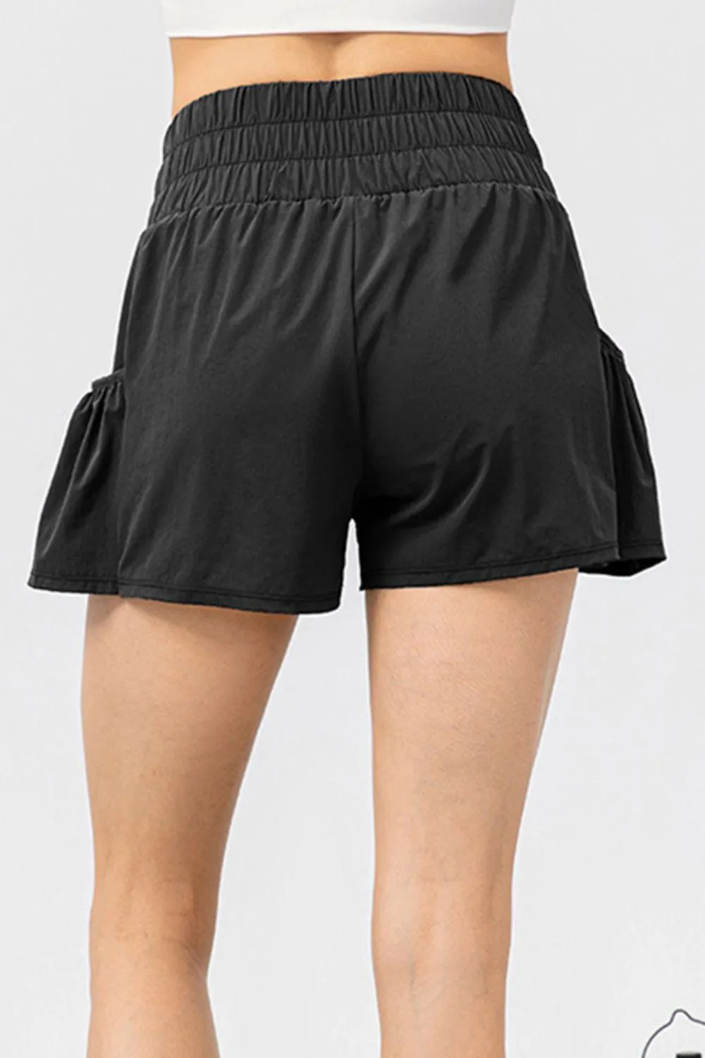 Move Along Elastic Waist Activewear Shorts