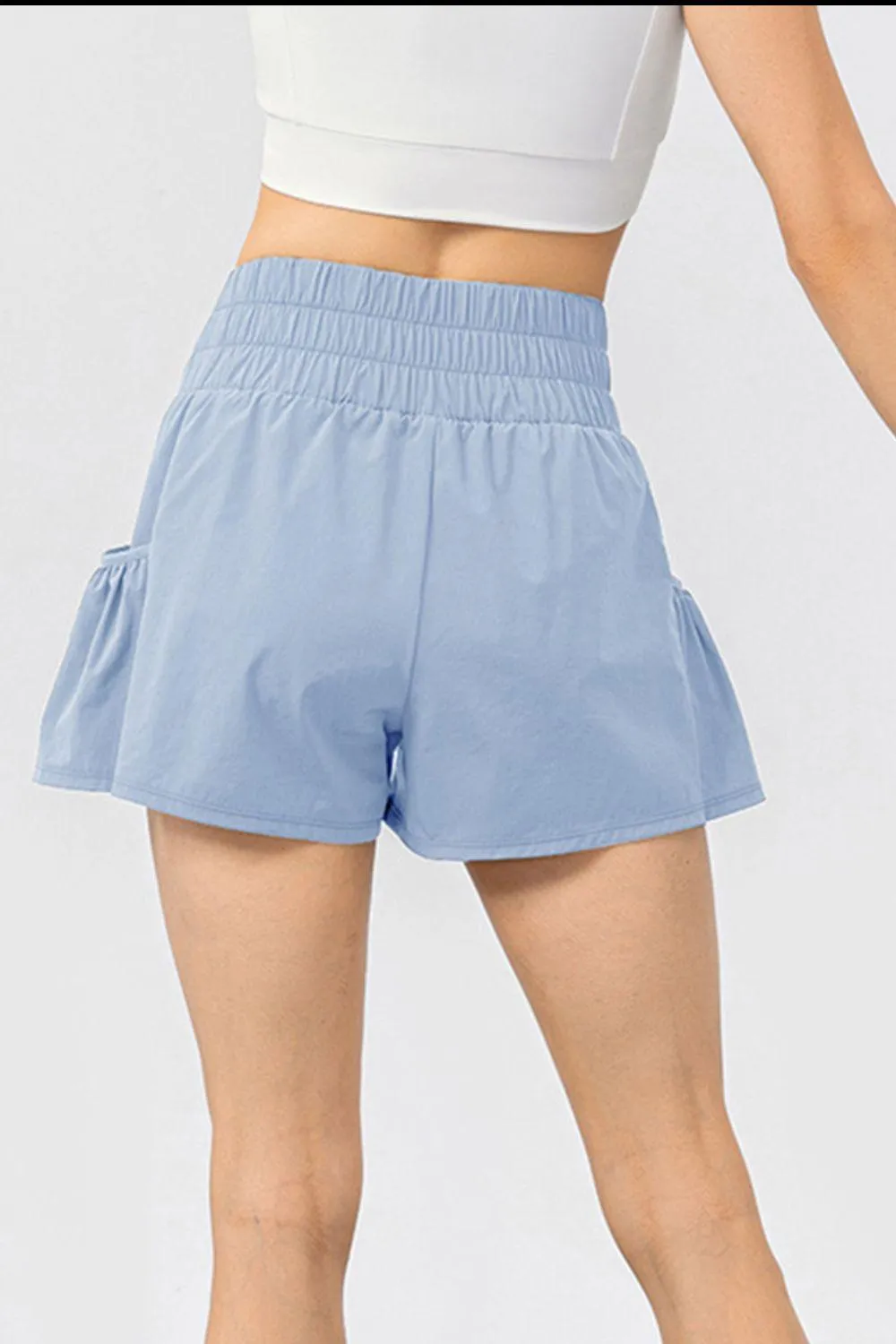 Move Along Elastic Waist Activewear Shorts