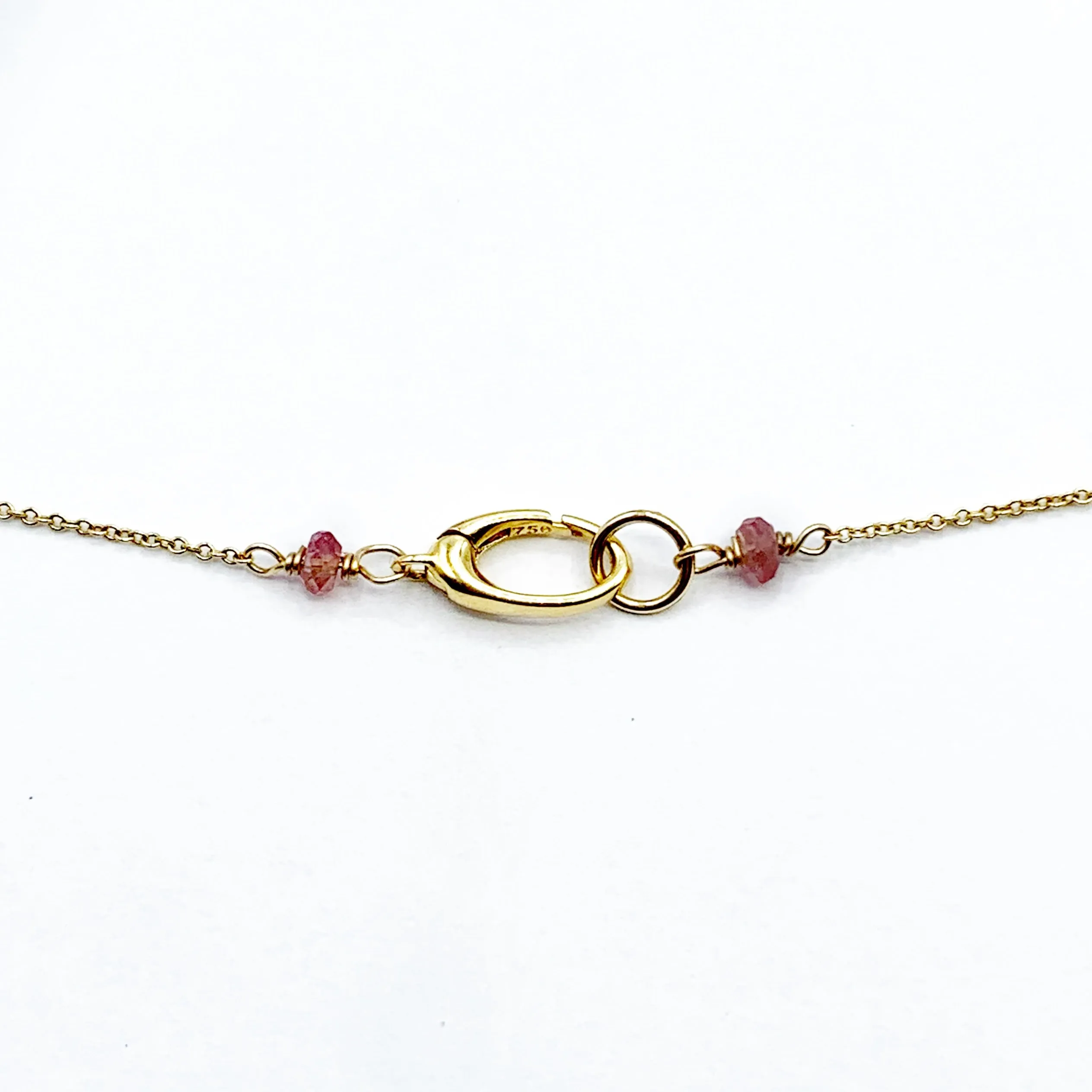 Multi-colored Tourmaline Beaded14 Karat Yellow Gold Necklace