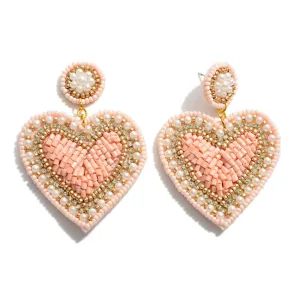MY BEADING HEART EARRINGS