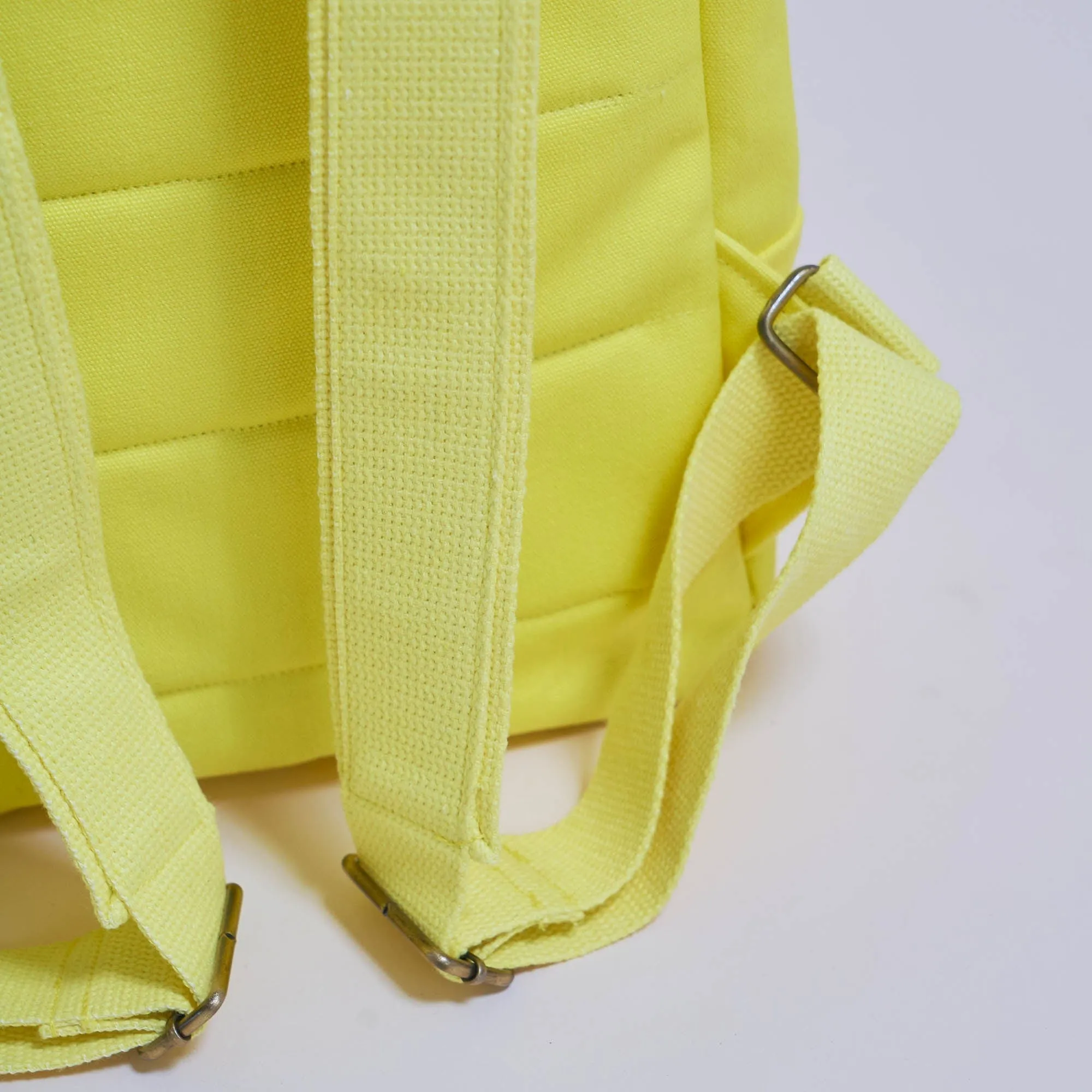 Natural Cotton Canvas Daypack | Bright Lemon