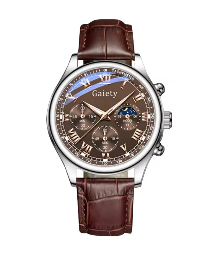 NEW GAIETY Men's Quartz Watch Luxury Brand Waterproof Wristwatches Male Clock Round Dial Business Student Watches