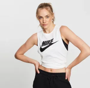 Nike Womens White Activewear Tank Top Size XS (New)