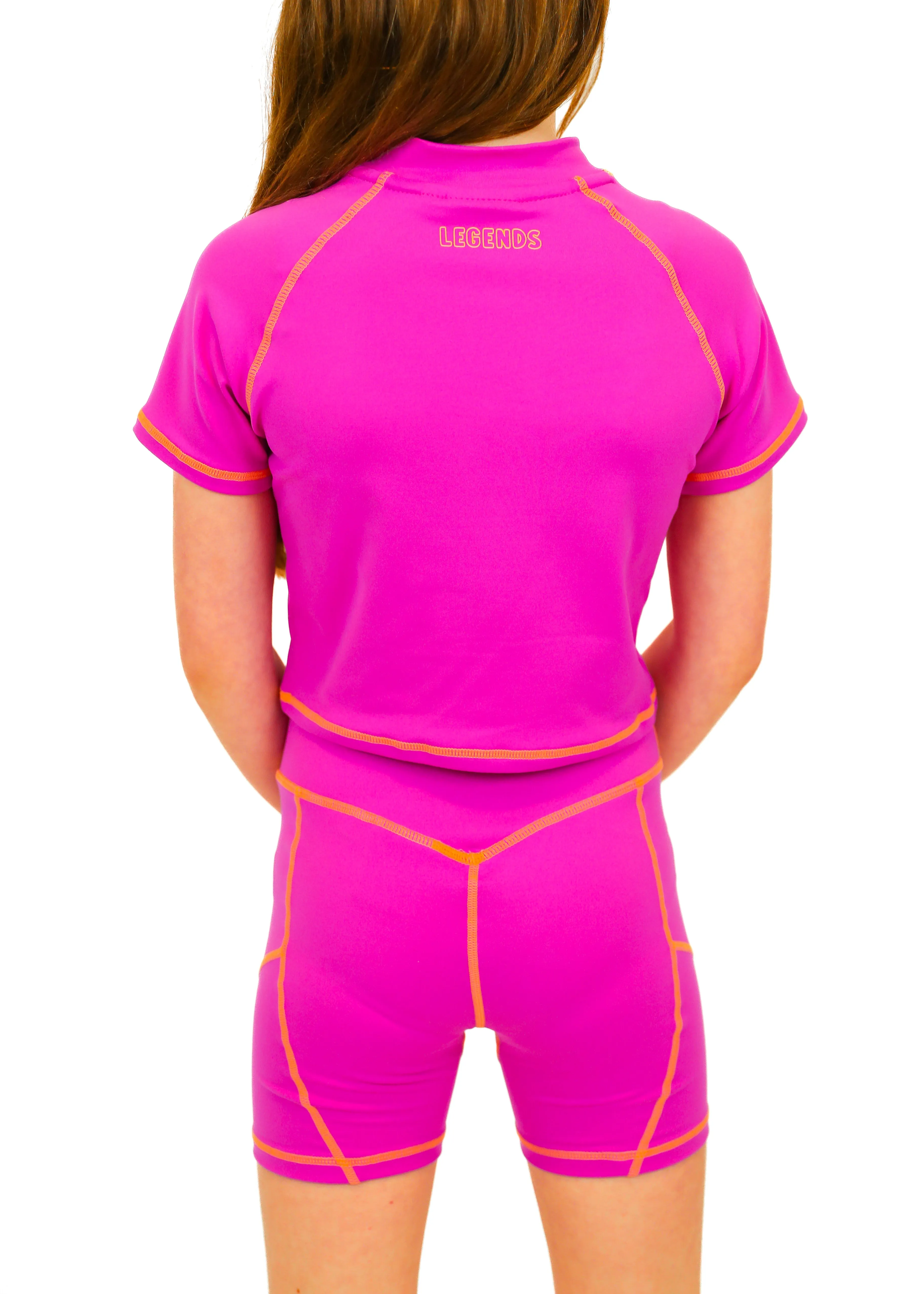 NN Active Contrast Color Stitches Shorts - Purple