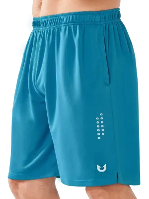 NORTHYARD Men's 10" Athletic Basketball Shorts Workout Gym Quick Dry Shorts Lightweight Mesh Training Shorts for Men Exercise Lakeblue