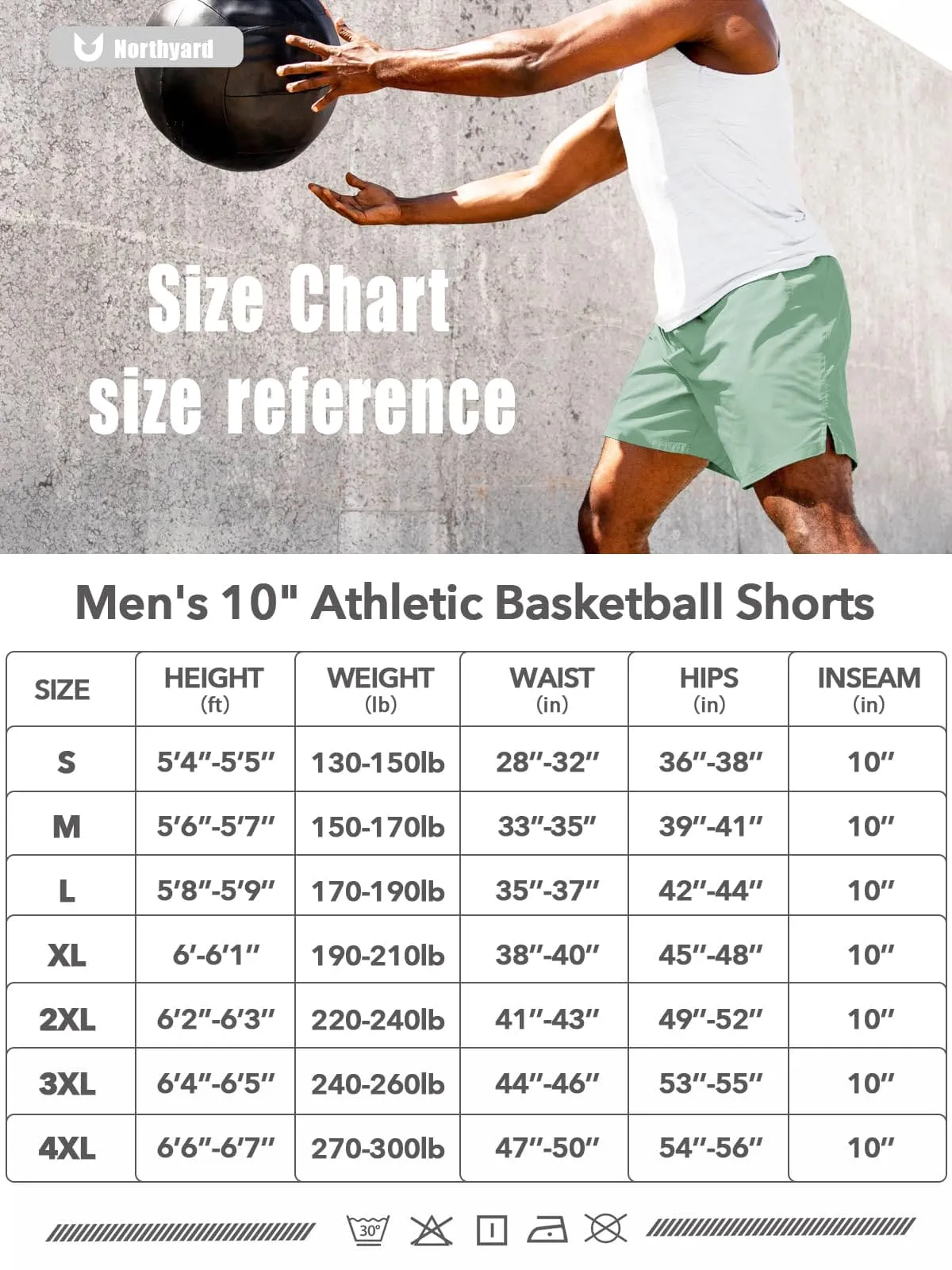 NORTHYARD Men's 10" Athletic Basketball Shorts Workout Gym Quick Dry Shorts Lightweight Mesh Training Shorts for Men Exercise