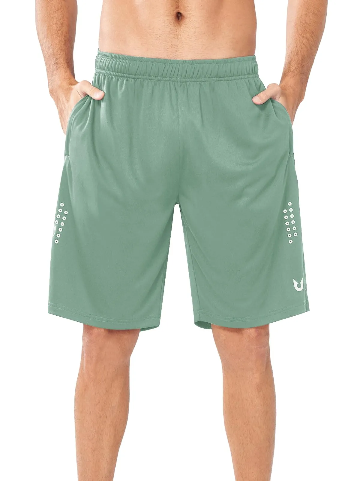 NORTHYARD Men's 10" Athletic Basketball Shorts Workout Gym Quick Dry Shorts Lightweight Mesh Training Shorts for Men Exercise
