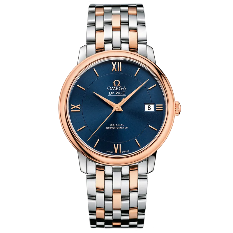 Omega De Ville Prestige 36.8 mm, steel - red gold on steel - red gold