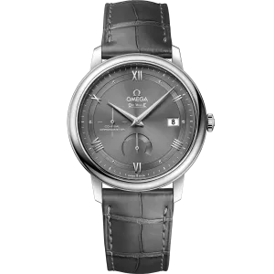 Omega De Ville Prestige 39.5 mm, steel on leather strap