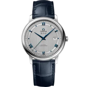 Omega De Ville Prestige 39.5 mm, steel on leather strap