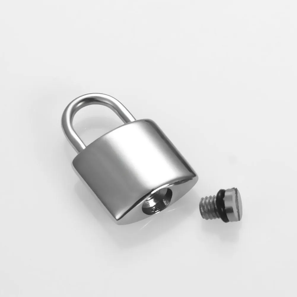 Padlock Cremation Jewelry Pendant Necklace