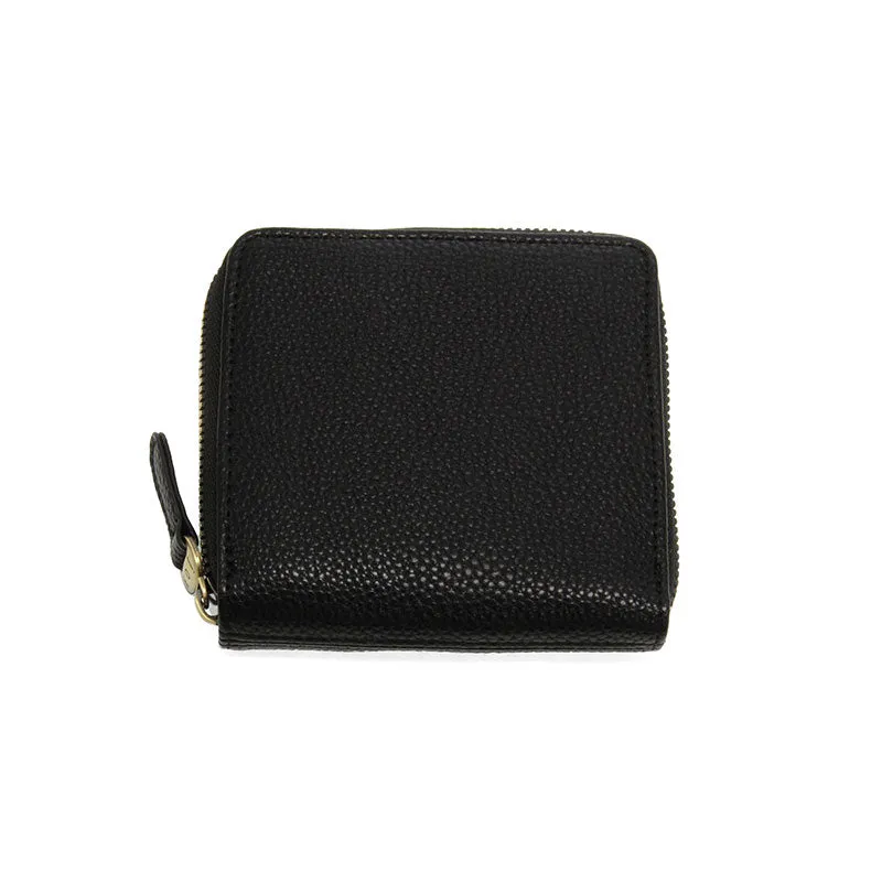 Palmer Square Zip Around Wallet in Black